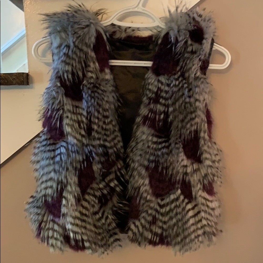 Girls 10-12 Faux Fur Vest Trendy Boutique CWD Kids